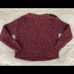 Jcrew, purple multi-color sweater, xxs